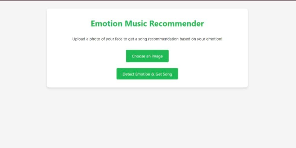Emotion Music Recommender